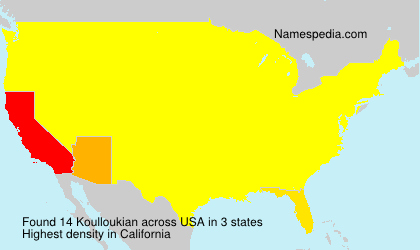 Surname Koulloukian in USA Surname Koulloukian in USA