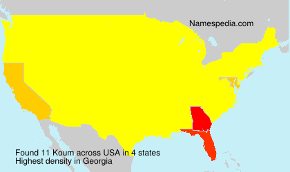 Surname Koum in USA Surname Koum in USA