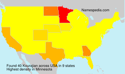 Surname Kourajian in USA Surname Kourajian in USA