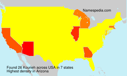 Surname Kourieh in USA Surname Kourieh in USA