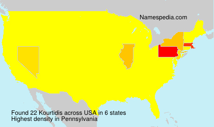 Surname Kourtidis in USA Surname Kourtidis in USA