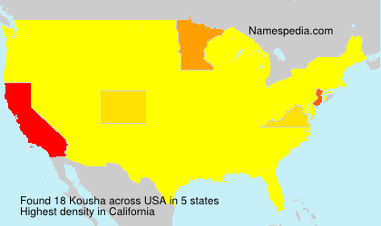 Surname Kousha in USA Surname Kousha in USA