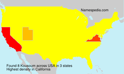 Surname Kousoum in USA Surname Kousoum in USA