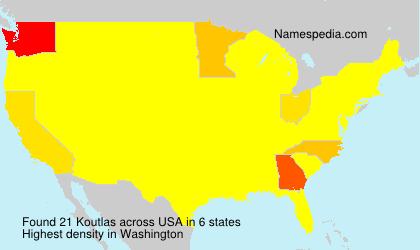 Surname Koutlas in USA Surname Koutlas in USA