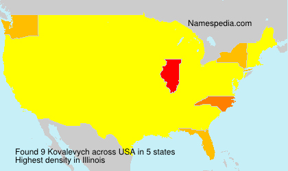 Surname Kovalevych in USA Surname Kovalevych in USA