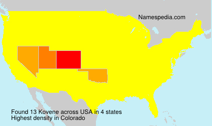 Surname Kovene in USA Surname Kovene in USA