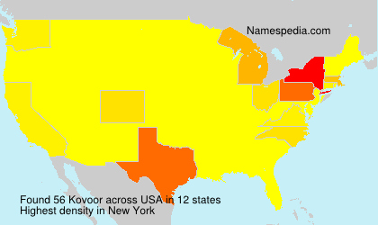 Surname Kovoor in USA Surname Kovoor in USA