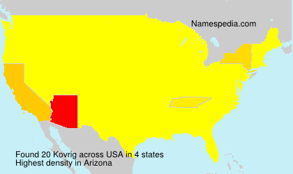 Surname Kovrig in USA Surname Kovrig in USA