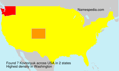 Surname Kovtonyuk in USA Surname Kovtonyuk in USA