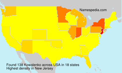 Surname Kowalenko in USA Surname Kowalenko in USA