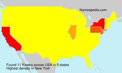Surname Kowba in USA Surname Kowba in USA