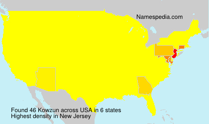 Surname Kowzun in USA Surname Kowzun in USA