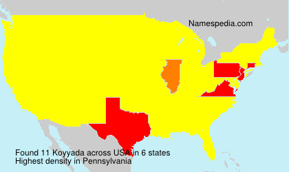 Surname Koyyada in USA