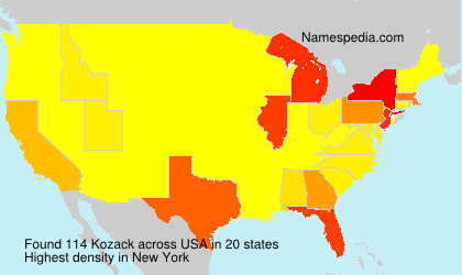 Surname Kozack in USA Surname Kozack in USA