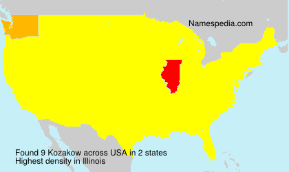 Surname Kozakow in USA Surname Kozakow in USA