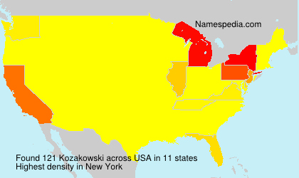 Surname Kozakowski in USA Surname Kozakowski in USA