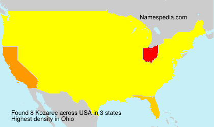 Surname Kozarec in USA Surname Kozarec in USA