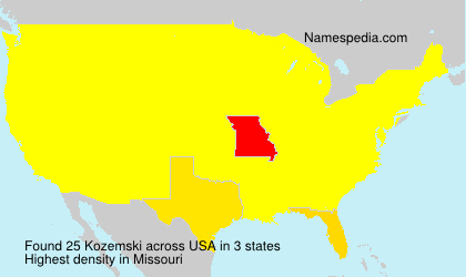Surname Kozemski in USA Surname Kozemski in USA