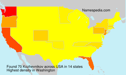 Surname Kozhevnikov in USA Surname Kozhevnikov in USA