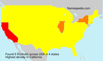 Surname Kozhukh in USA Surname Kozhukh in USA