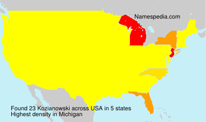 Surname Kozianowski in USA Surname Kozianowski in USA