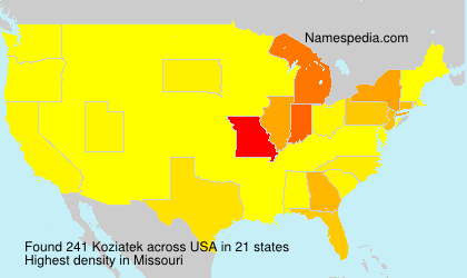Surname Koziatek in USA Surname Koziatek in USA