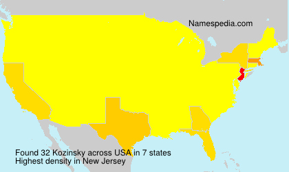 Surname Kozinsky in USA Surname Kozinsky in USA
