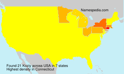Surname Koziy in USA Surname Koziy in USA