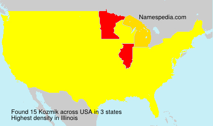 Surname Kozmik in USA Surname Kozmik in USA