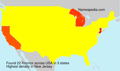 Surname Kozmor in USA Surname Kozmor in USA