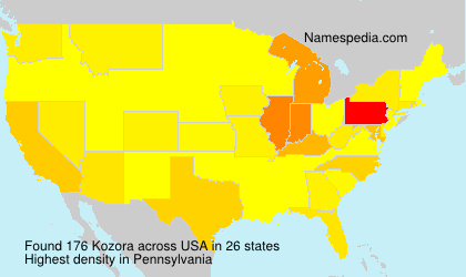 Surname Kozora in USA Surname Kozora in USA