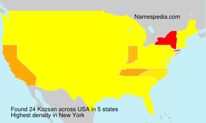 Surname Kozsan in USA Surname Kozsan in USA