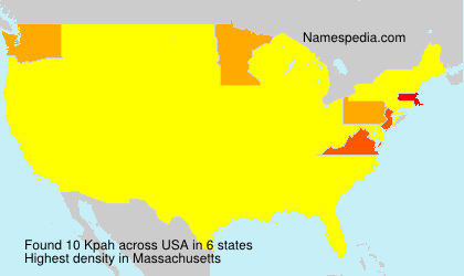 Surname Kpah in USA Surname Kpah in USA