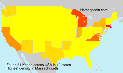 Surname Kpodo in USA Surname Kpodo in USA