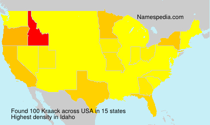 Surname Kraack in USA Surname Kraack in USA