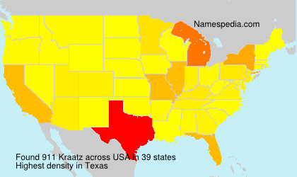 Surname Kraatz in USA Surname Kraatz in USA