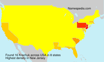 Surname Krachuk in USA Surname Krachuk in USA