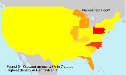 Surname Kraczon in USA Surname Kraczon in USA