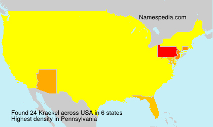 Surname Kraekel in USA Surname Kraekel in USA