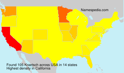 Surname Kraetsch in USA Surname Kraetsch in USA