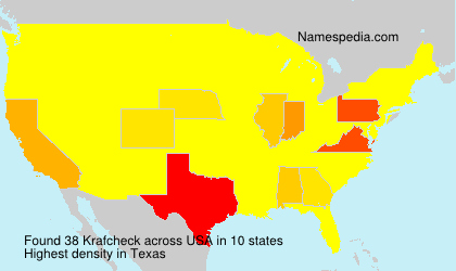 Surname Krafcheck in USA Surname Krafcheck in USA