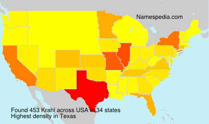 Surname Krahl in USA Surname Krahl in USA