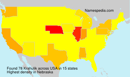 Surname Krahulik in USA Surname Krahulik in USA
