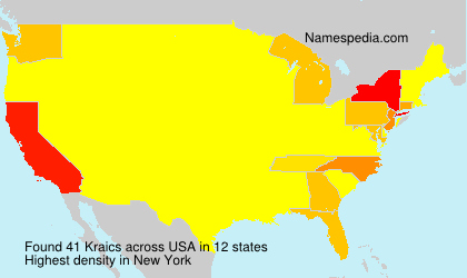 Surname Kraics in USA Surname Kraics in USA