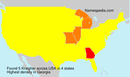 Surname Kraigher in USA Surname Kraigher in USA