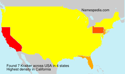 Surname Kraiker in USA Surname Kraiker in USA
