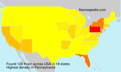 Surname Krain in USA Surname Krain in USA
