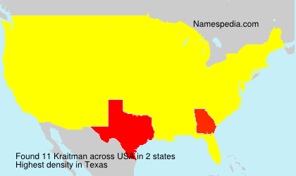 Surname Kraitman in USA Surname Kraitman in USA