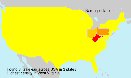 Surname Krajekian in USA Surname Krajekian in USA