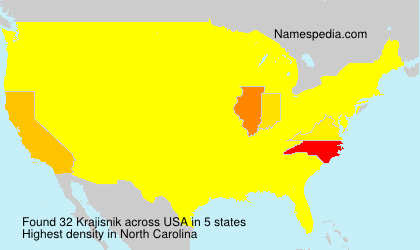 Surname Krajisnik in USA Surname Krajisnik in USA
